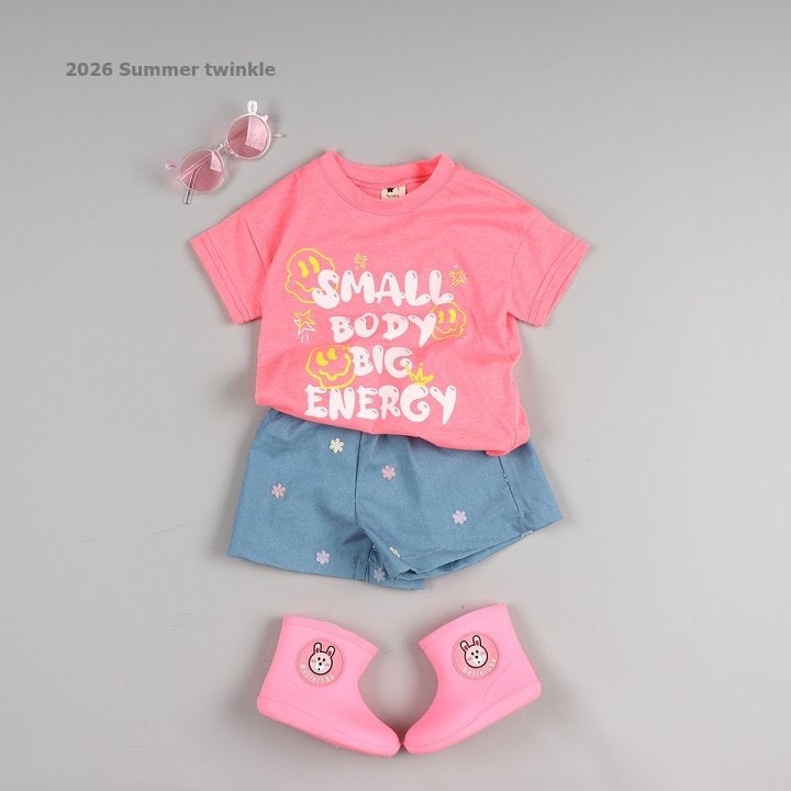 Twinkle - Korean Children Fashion - #kidsshorts - Flower Embroidered Denim Pants - 9