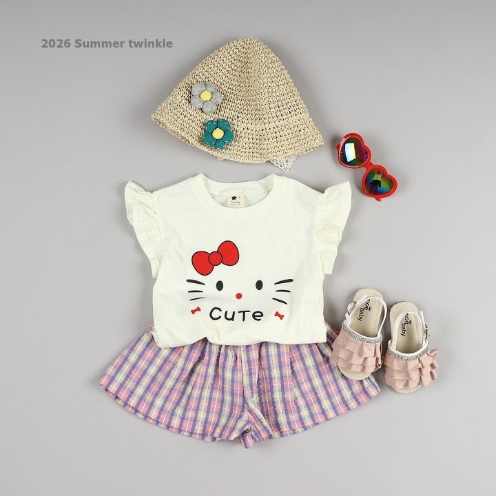 Twinkle - Korean Children Fashion - #kidsshorts - Lovely Check Skort - 8