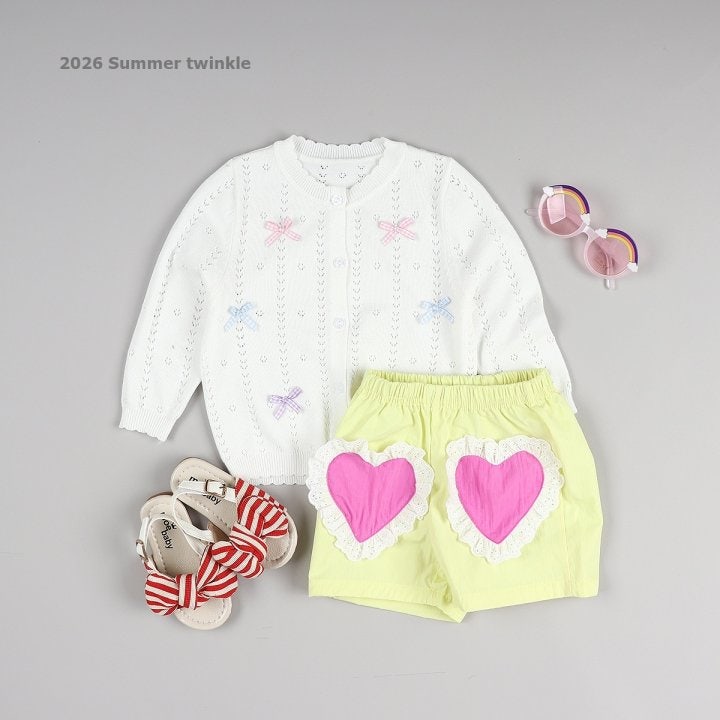 Twinkle - Korean Children Fashion - #kidsshorts - Lace Heart Shorts - 6