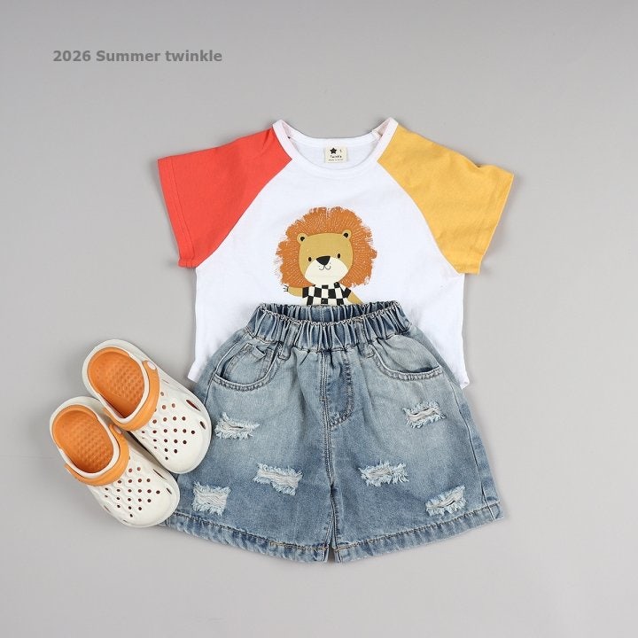 Twinkle - Korean Children Fashion - #kidsshorts - 4-Length Vintage Denim Shorts - 6