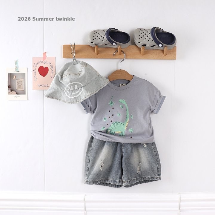 Twinkle - Korean Children Fashion - #fashionkids - 26 Dino Tee - 4