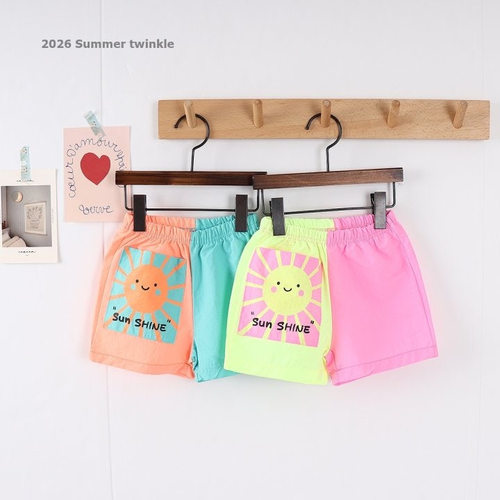 Twinkle - Korean Children Fashion - #kidsstore - Sunshine Neon Shorts - 6
