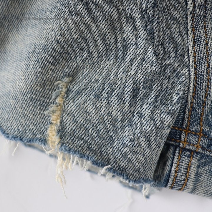 Twinkle - Korean Children Fashion - #kidsstore - Short Vintage Denim Shorts - 5