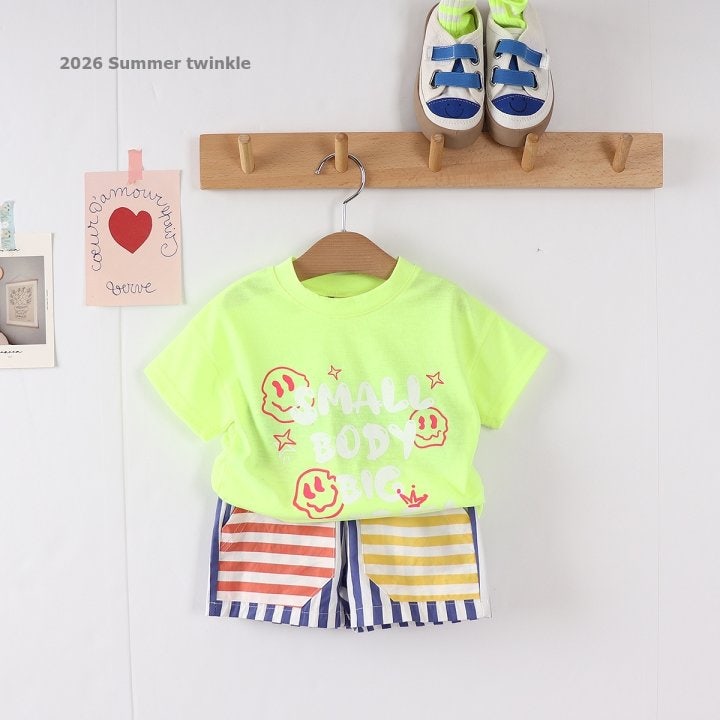 Twinkle - Korean Children Fashion - #kidsstore - Neon Smile Tee - 2