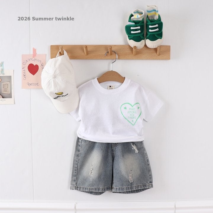 Twinkle - Korean Children Fashion - #kidzfashiontrend - 5-Length Vintage Denim Shorts - 7