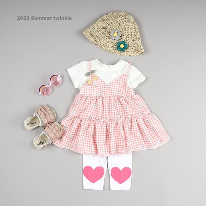Twinkle - Korean Children Fashion - #littlefashionista - Heart Leggings - 3