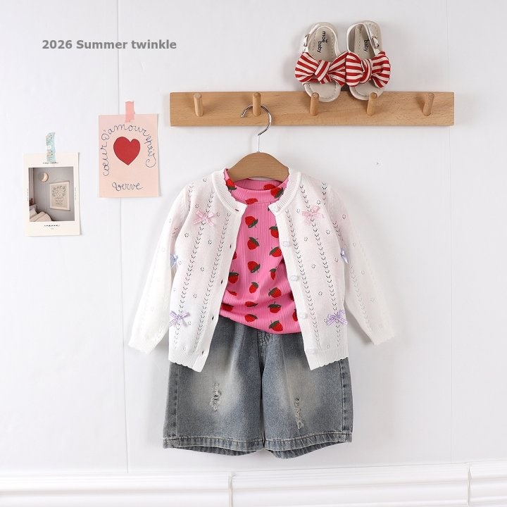 Twinkle - Korean Children Fashion - #littlefashionista - 5-Length Vintage Denim Shorts - 9
