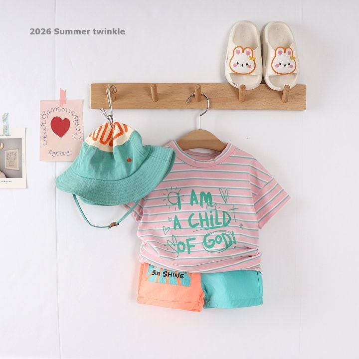 Twinkle - Korean Children Fashion - #littlefashionista - Striped Child Sketch Tee - 6
