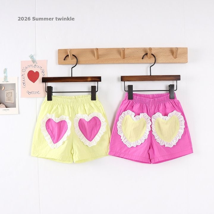 Twinkle - Korean Children Fashion - #magicofchildhood - Lace Heart Shorts - 11