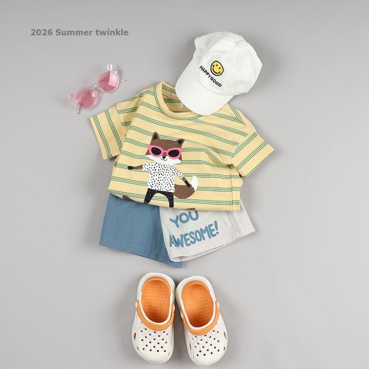 Twinkle - Korean Children Fashion - #magicofchildhood - Striped Fox Tee - 8