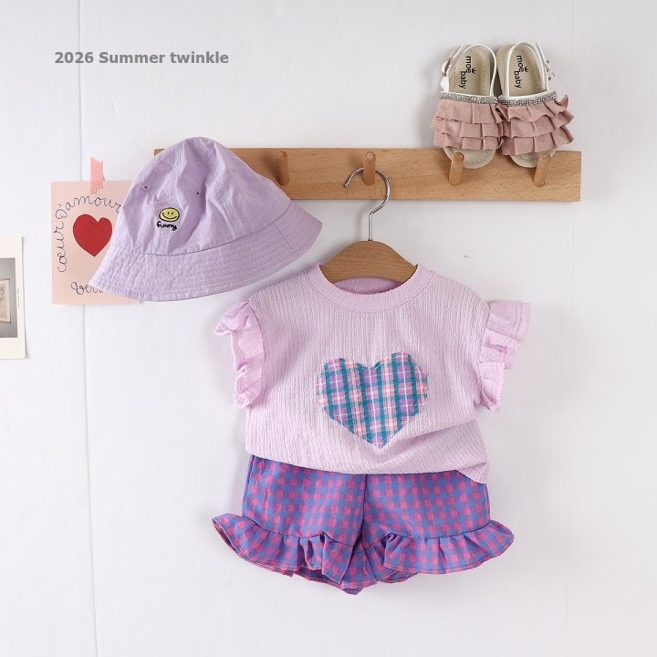 Twinkle - Korean Children Fashion - #magicofchildhood - Berry Frill Heart Tee - 4