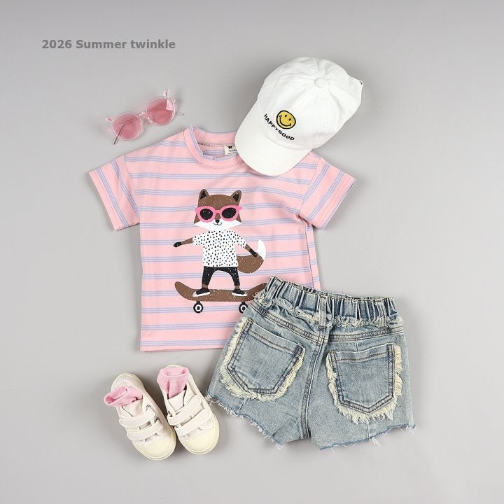 Twinkle - Korean Children Fashion - #minifashionista - Short Vintage Denim Shorts - 10