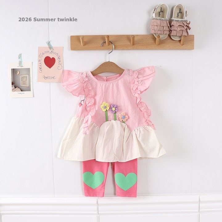 Twinkle - Korean Children Fashion - #minifashionista - Heart Leggings - 5