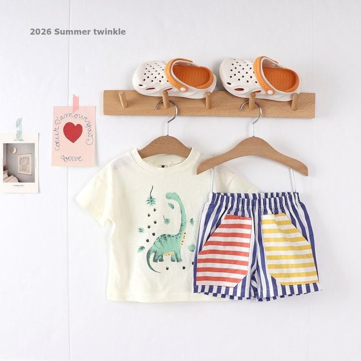 Twinkle - Korean Children Fashion - #minifashionista - 26 Dino Tee - 10