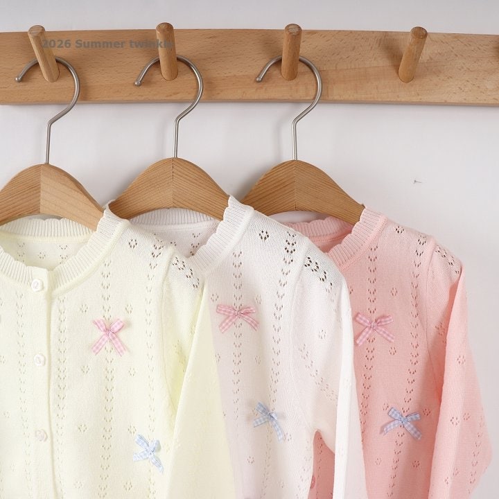 Twinkle - Korean Children Fashion - #minifashionista - Ribbon Knit Cardigan - 5
