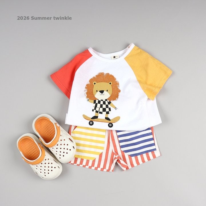 Twinkle - Korean Children Fashion - #prettylittlegirls - Striped Rainbow Pocket Shorts