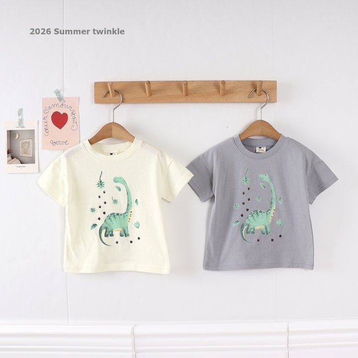 Twinkle - Korean Children Fashion - #prettylittlegirls - 26 Dino Tee - 11