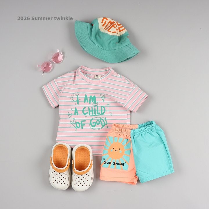 Twinkle - Korean Children Fashion - #prettylittlegirls - Striped Child Sketch Tee - 9