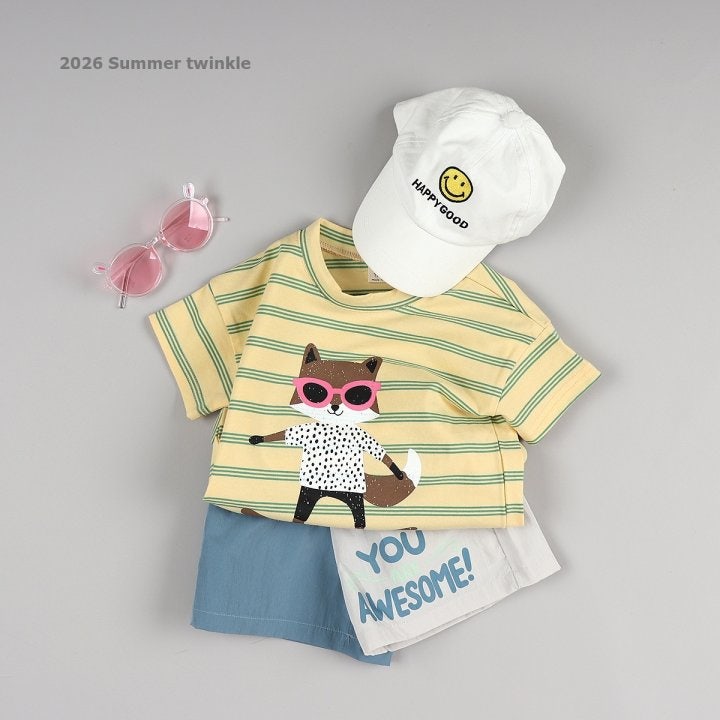 Twinkle - Korean Children Fashion - #stylishchildhood - Striped Child Sketch Tee - 12