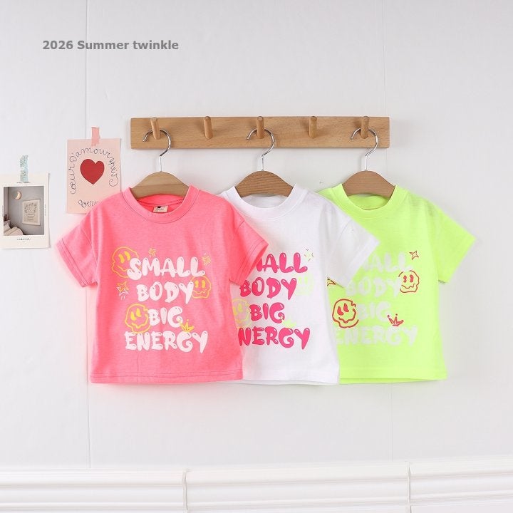 Twinkle - Korean Children Fashion - #stylishchildhood - Neon Smile Tee - 11