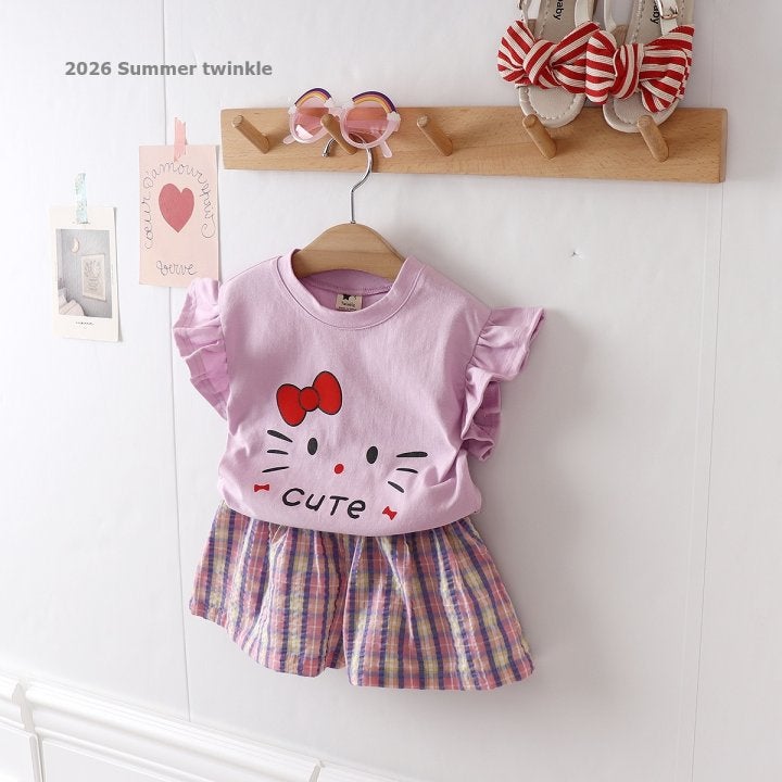 Twinkle - Korean Children Fashion - #toddlerclothing - Lovely Check Skort