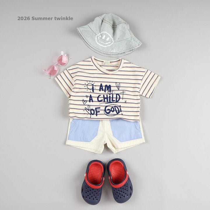 Twinkle - Korean Children Fashion - #toddlerclothing - Striped Child Sketch Tee - 11