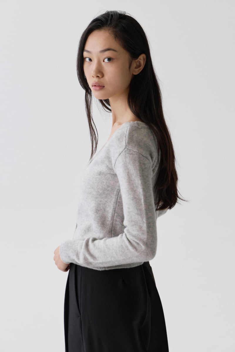 Understanding - Korean Women Fashion - #momslook - Off V Cardigan - 6