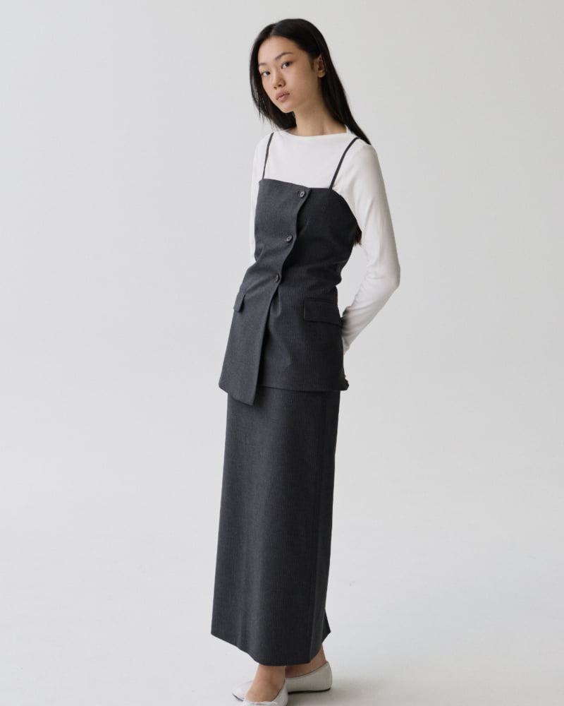Understanding - Korean Women Fashion - #momslook - Pin Maxi Long Skirt - 3