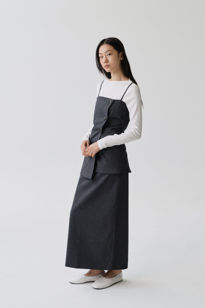 Understanding - Korean Women Fashion - #momslook - Pin Maxi Long Skirt - 7