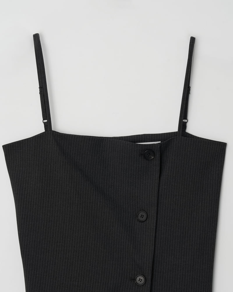 Understanding - Korean Women Fashion - #momslook - Pinstripe Bustier - 10
