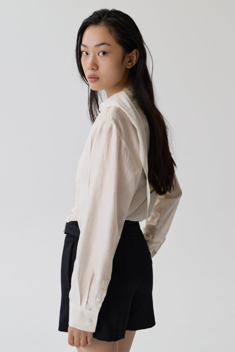Understanding - Korean Women Fashion - #momslook - Belle Tie Blouse - 6