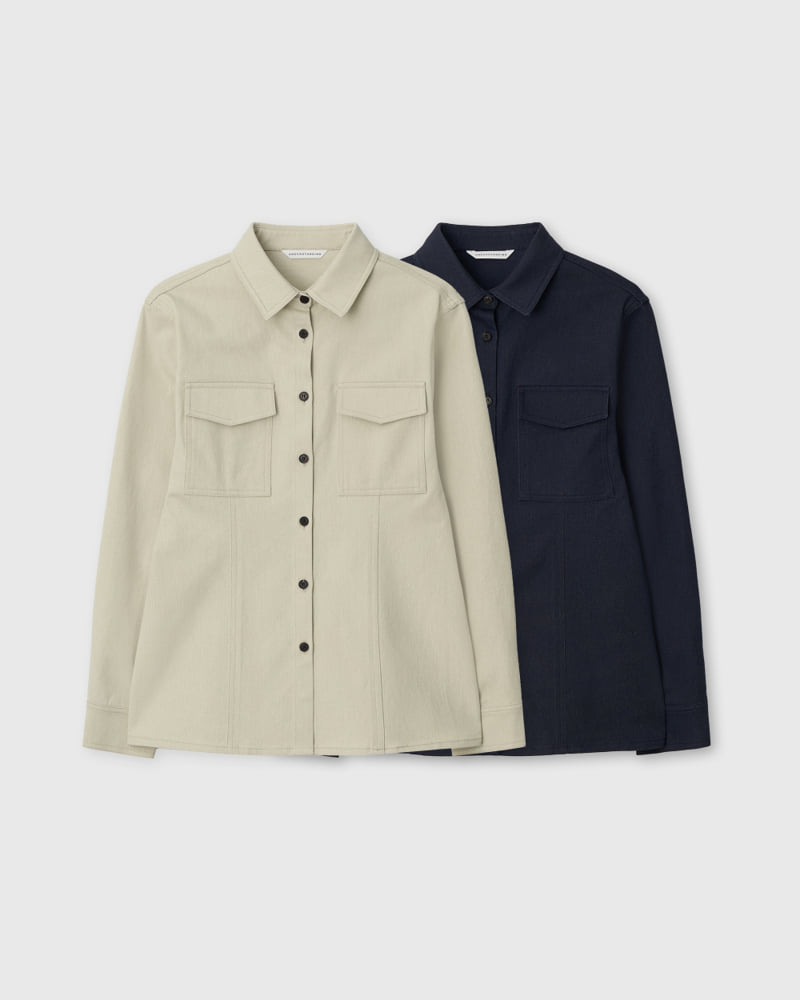 Understanding - Korean Women Fashion - #momslook - Washed Shirt Jacket