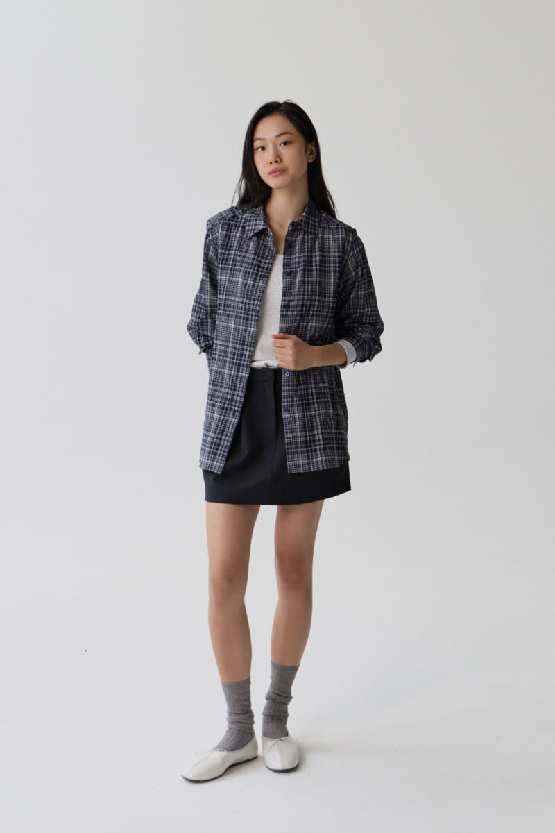 Understanding - Korean Women Fashion - #momslook - Check Shirt - 2