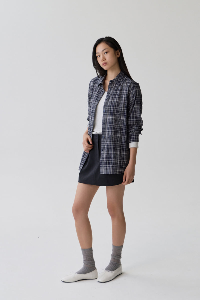 Understanding - Korean Women Fashion - #momslook - Check Shirt - 3