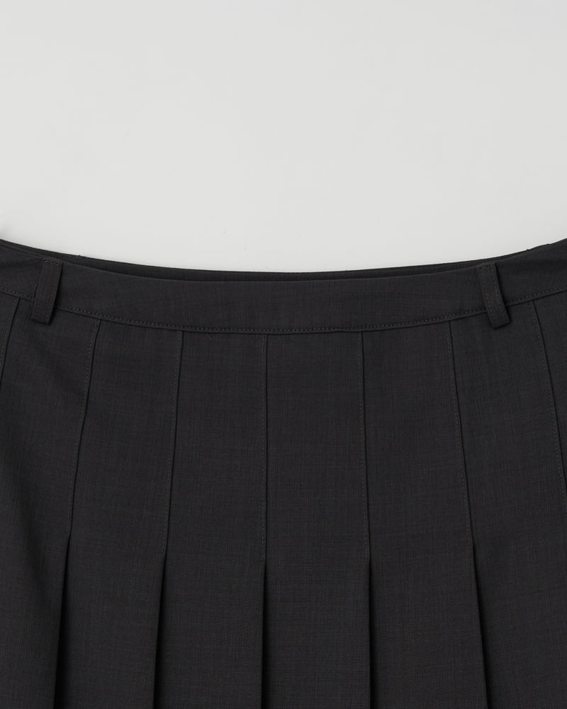 Understanding - Korean Women Fashion - #momslook - Slit Pleats Skirt - 10