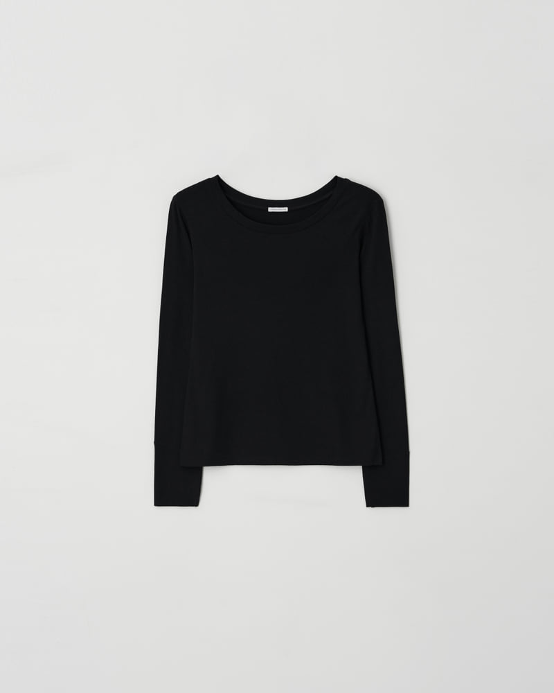 Understanding - Korean Women Fashion - #momslook - Essential Round Tee - 5