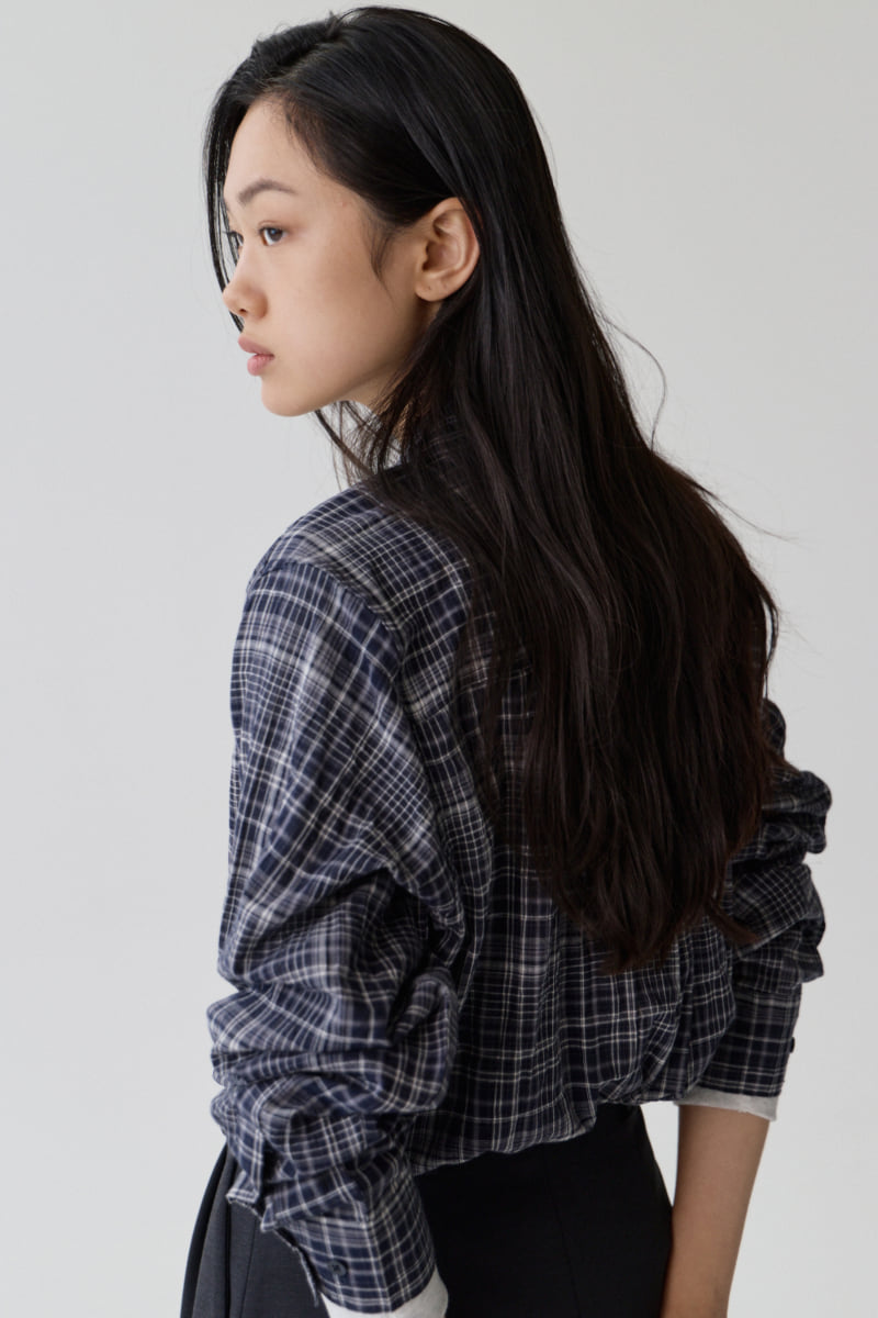 Understanding - Korean Women Fashion - #pursuepretty - Check Shirt - 8