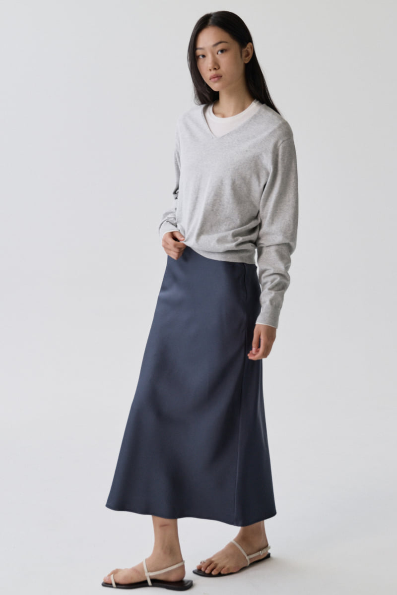 Understanding - Korean Women Fashion - #restrostyle - Satin Long Skirt - 5