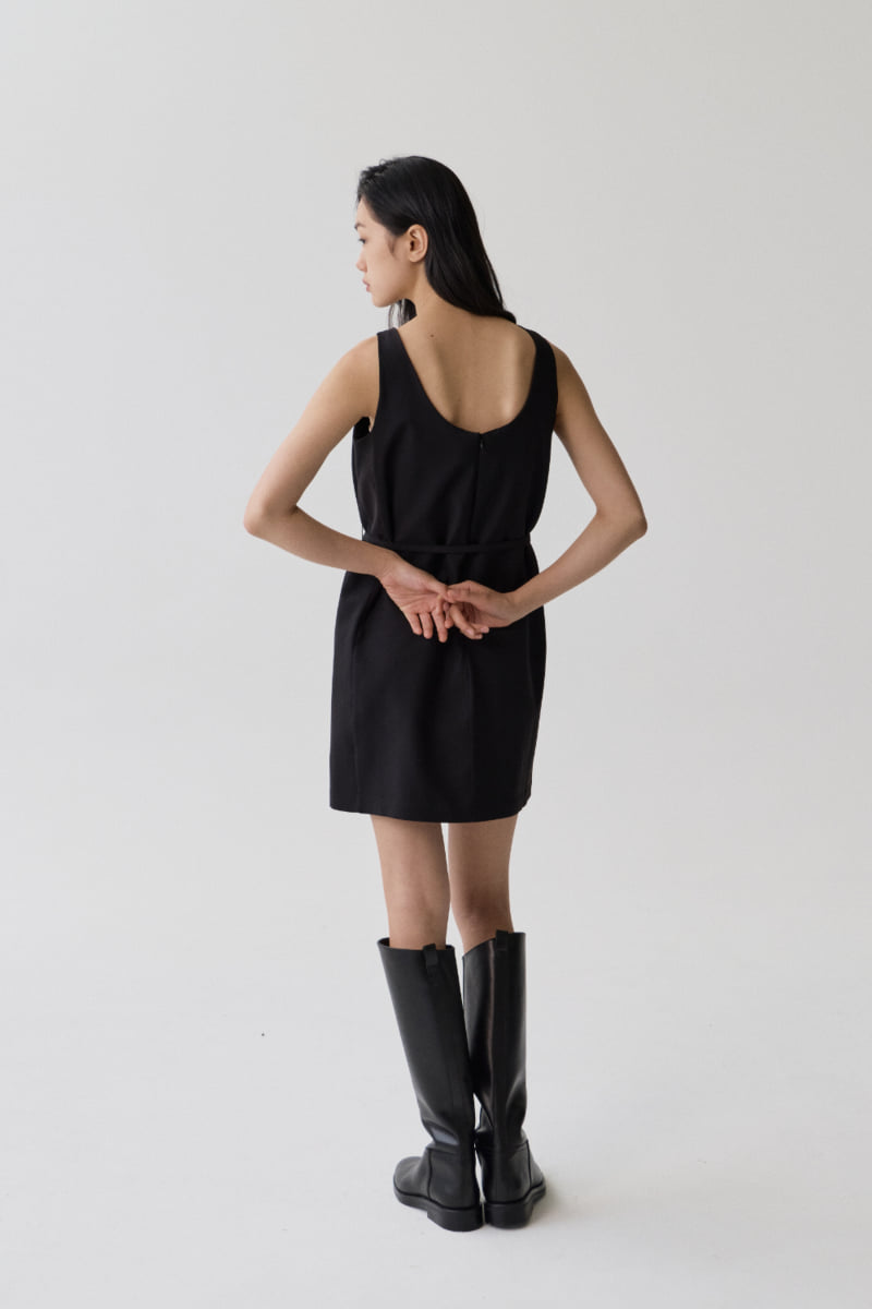 Understanding - Korean Women Fashion - #pursuepretty - Belted One-piece - 4