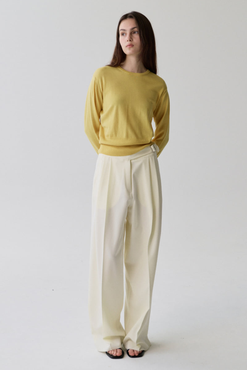 Understanding - Korean Women Fashion - #romanticstyle - Cashmere Touch Round Knit - 3