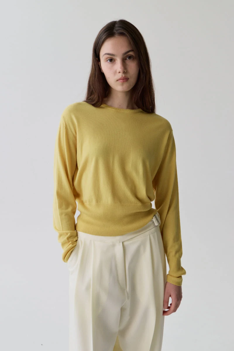 Understanding - Korean Women Fashion - #thatsdarling - Cashmere Touch Round Knit - 5