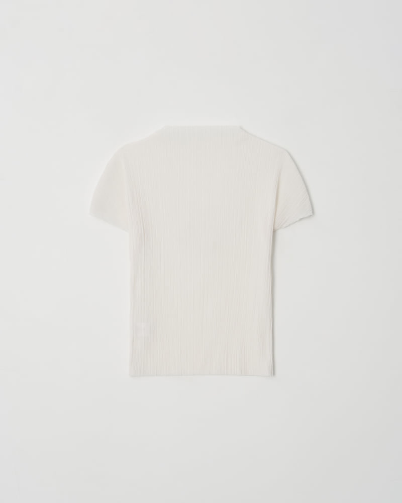 Understanding - Korean Women Fashion - #thatsdarling - Fork Pleats Short Sleeve Tee - 9