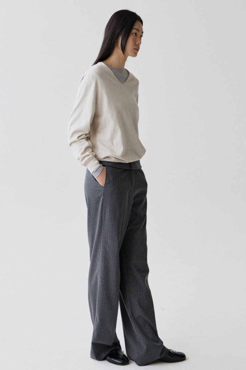 Understanding - Korean Women Fashion - #thelittlethings - Cotton V-Neck Knit - 7