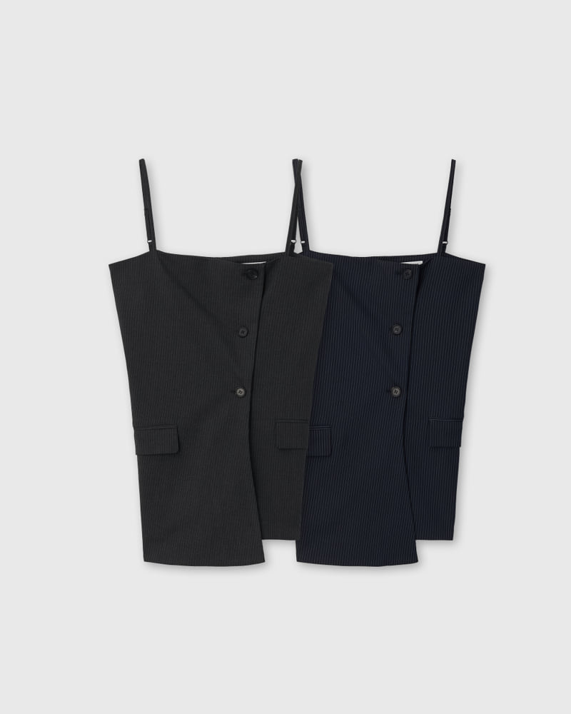 Understanding - Korean Women Fashion - #thelittlethings - Pinstripe Bustier