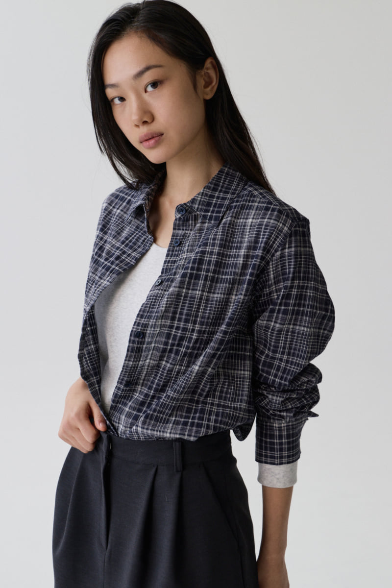 Understanding - Korean Women Fashion - #vintageinspired - Check Shirt - 6