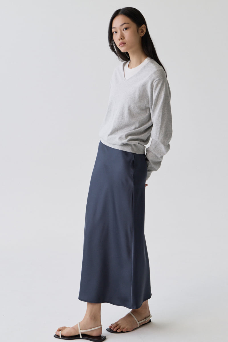 Understanding - Korean Women Fashion - #vintagekidsstyle - Satin Long Skirt - 3