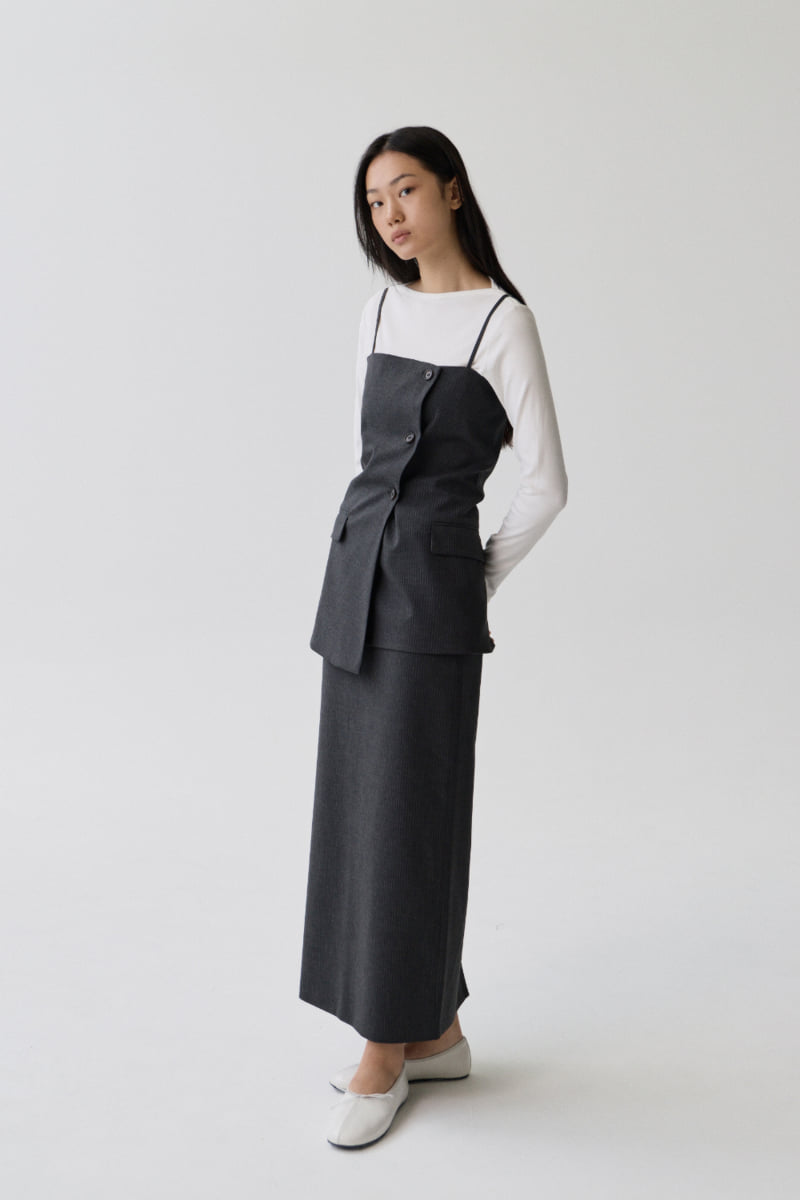 Understanding - Korean Women Fashion - #womensfashion - Pinstripe Bustier - 3