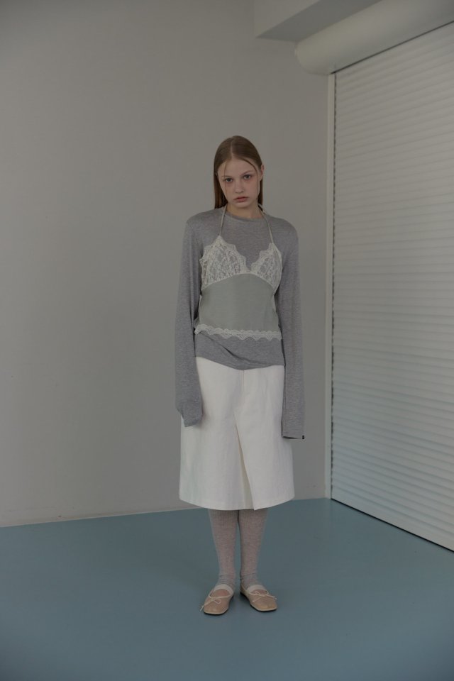 Uoov - Korean Women Fashion - #momslook - Layered Slip Tee - 8