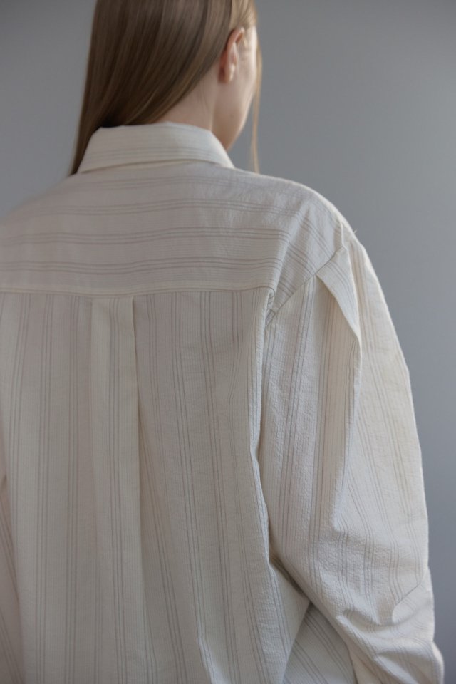 Uoov - Korean Women Fashion - #momslook - Roel Stripe Shirt - 7