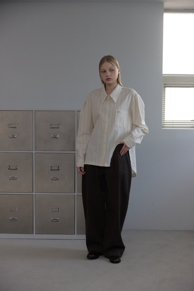 Uoov - Korean Women Fashion - #thatsdarling - Roel Stripe Shirt - 4
